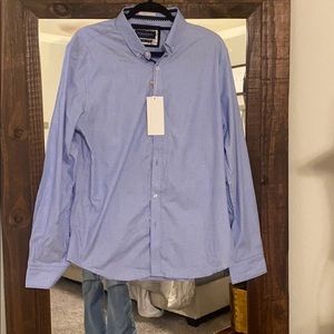 Men’s Blue Dot Dress Shirt